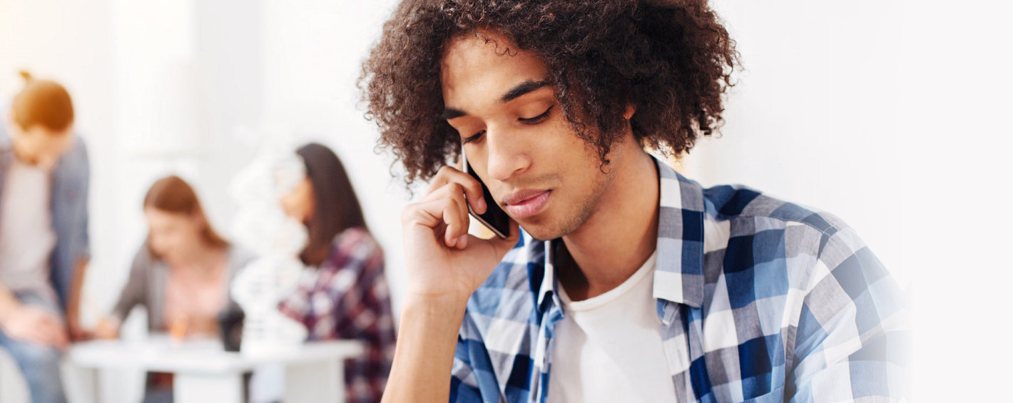 man calling on the phone